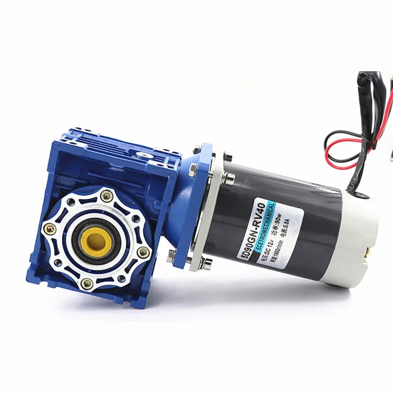 Червячная Шестерня 12В 24 В RV40 самоблокирующийся Электродвигатель с управлением