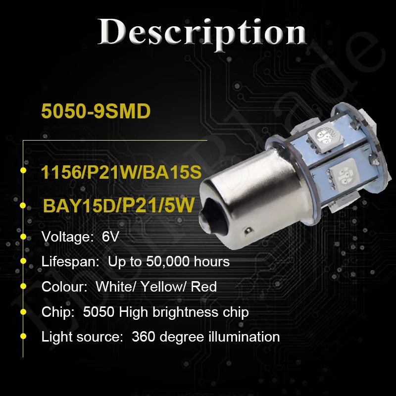 Светодиодный фонарь для заднего хода 1/2 шт. 6 в DC 1156 BA15S 1157 BAY15D белый янтарный