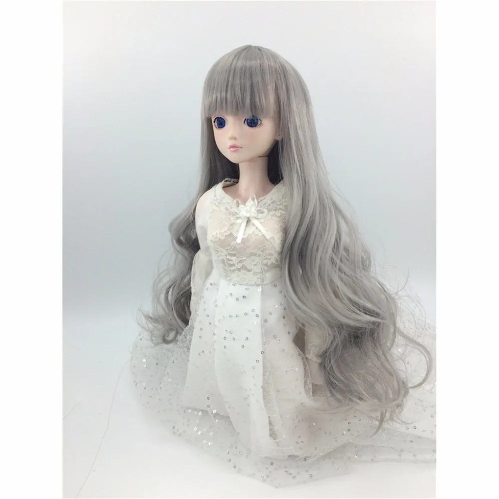 BJD SD длинный парик женский кукольный прямой микро объем 1/4 1/6 1/8 можно настроить 21