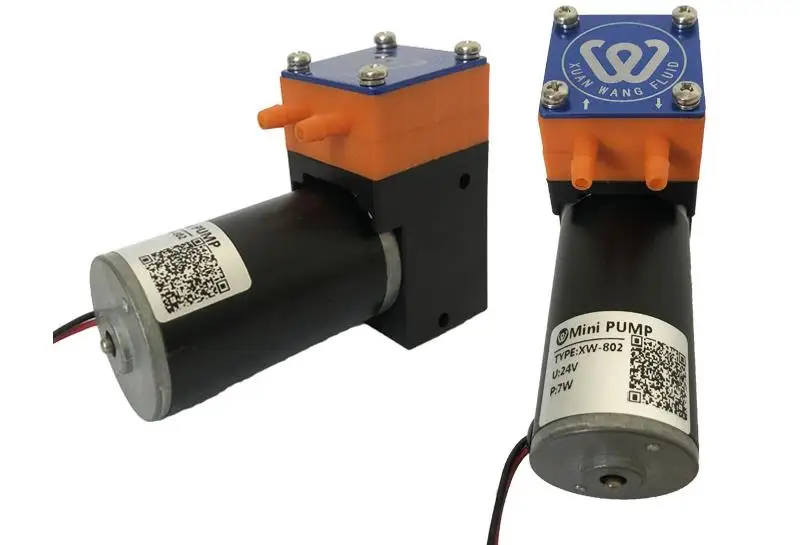 XW-802-B воздушный насос постоянного тока мини мембранный насос 24V коррозионно-стойкие к кислотам и щелочам устойчивы 12V бесшумный самовсасывающий вакуумный насос