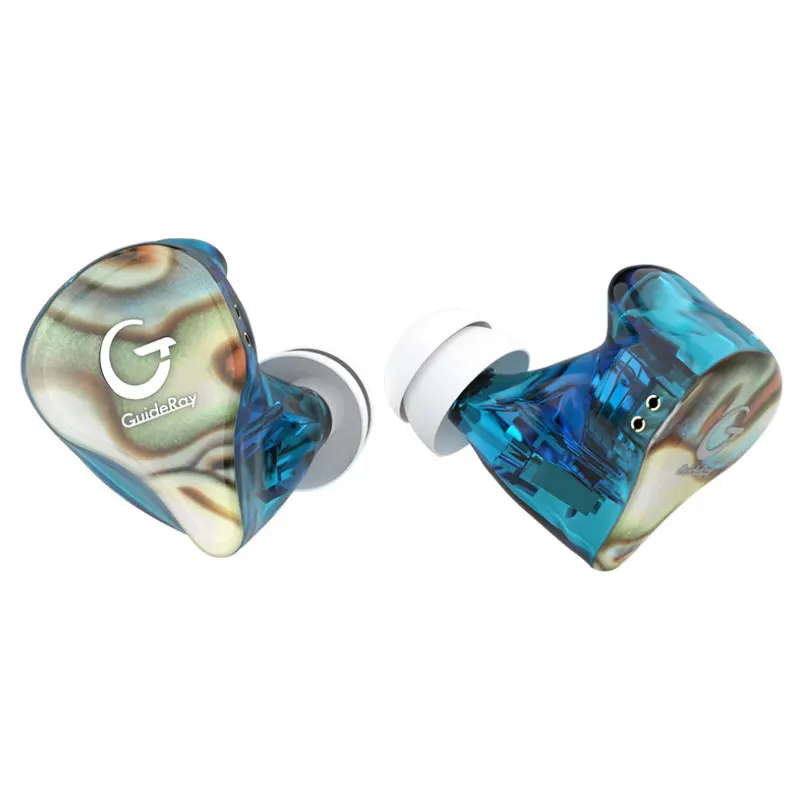 biue GuideRay серия GR-i DD+ BA гибридные HiFi наушники-вкладыши с кабелем 0,78 мм GR-i18/GR-i58/GR-i68 Наушники Hi-Res - Цвет: biue