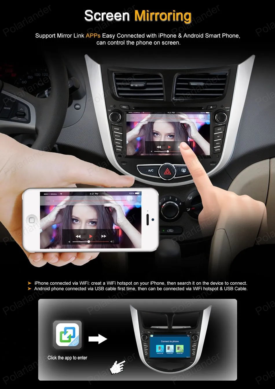 Автомобильный DVD-плеер 2 din Android 4 с сенсорным экраном Авторадио 1024*600 видео GPS для