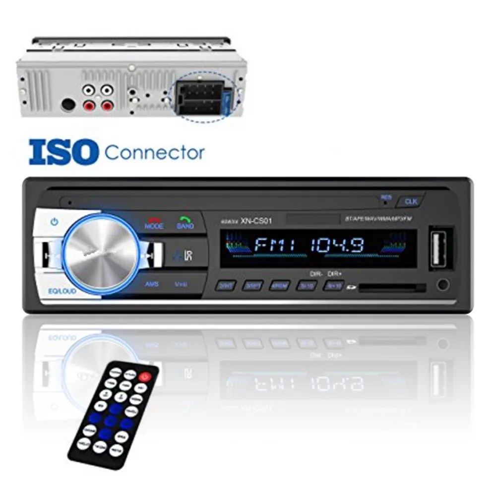 Автомагнитола 1 din Android Bluetooth ISO автоматический сабвуфер мультимедиа mp3-плеер Встроенный Bluetooth Hands-Free вызов потоковое воспроизведение музыки