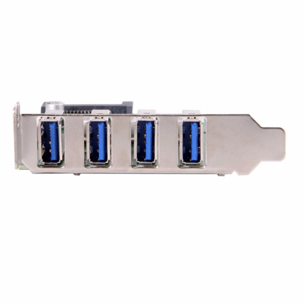 Плата расширения Cablecc с 4 портами PCI E на USB 3 0 5 Гбит/с|USB-хабы| |