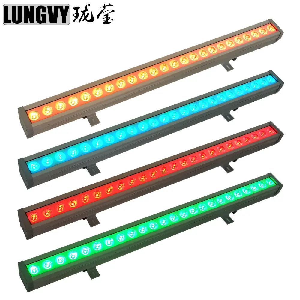 Водонепроницаемая светодиодная панель 4 шт./лот 24x4 Вт в 1|party lights|lot flight caseflight case |