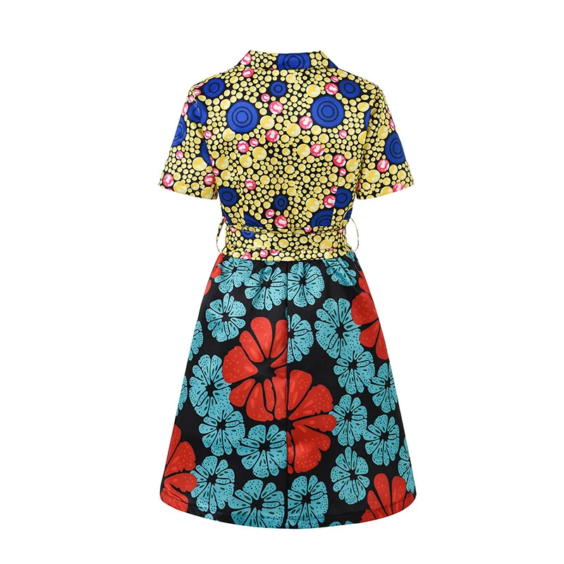 Женские платья с принтом в африканском стиле модная винтажная Цветочная