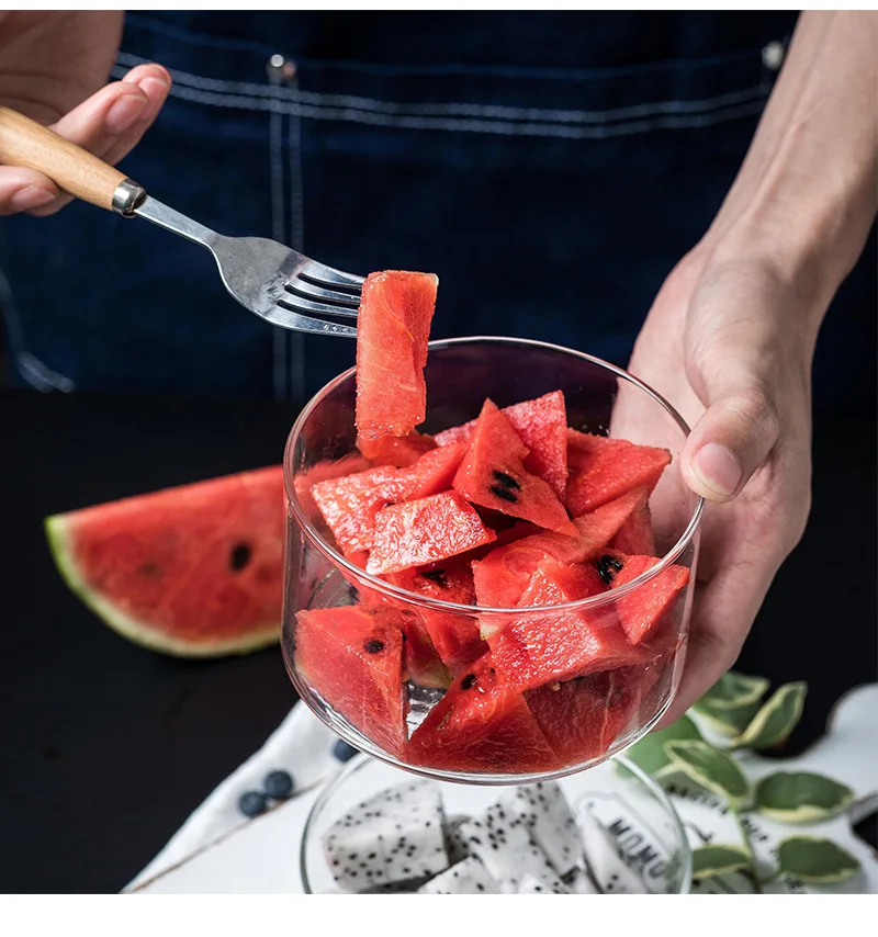 Прозрачная стеклянная посуда для хранения продуктов для фруктов сухие фрукты сухие продукты конфеты печенье кухня органайзер простой дизайн стеклянная банка салатник