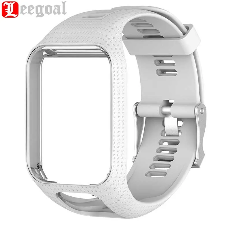 Leegoal часы ремешок для TomTom Runner 2 3 gps Смарт силиконовый с рамкой аксессуары |