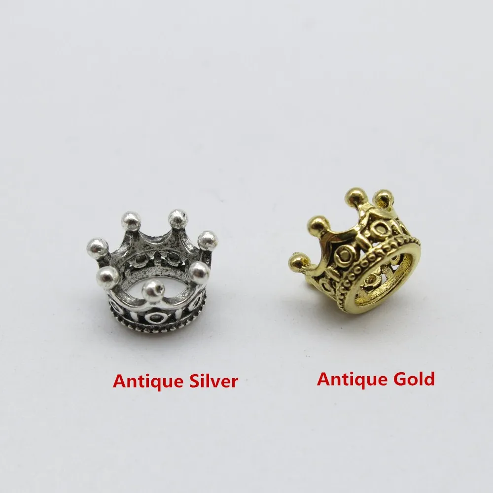 10 шт./упак. античное серебро/Античная Золотая Корона в африканском стиле