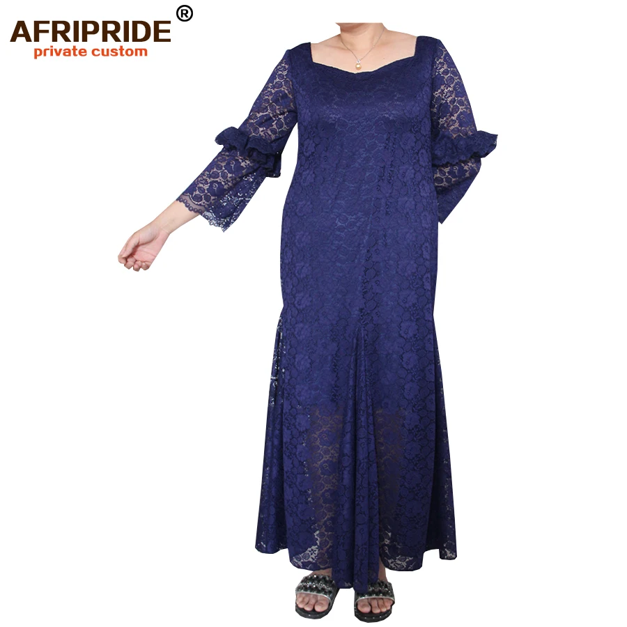 Элегантное кружевное платье для женщин AFRIPRIDE сделанное по индивидуальному