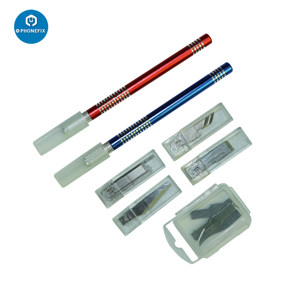 45 шт. лезвия 2 ручки нескользящий металлический нож для скальпеля набор ручных