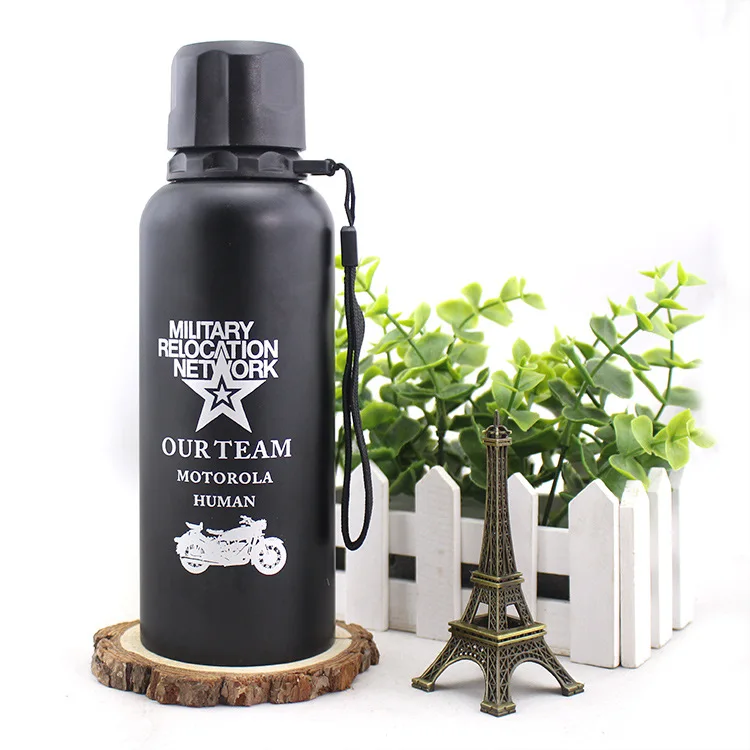 

450ml Army Camouflage Stainless steel Metal Thermal insulation Water bottle strong outdoor sport bottle for water my bottle