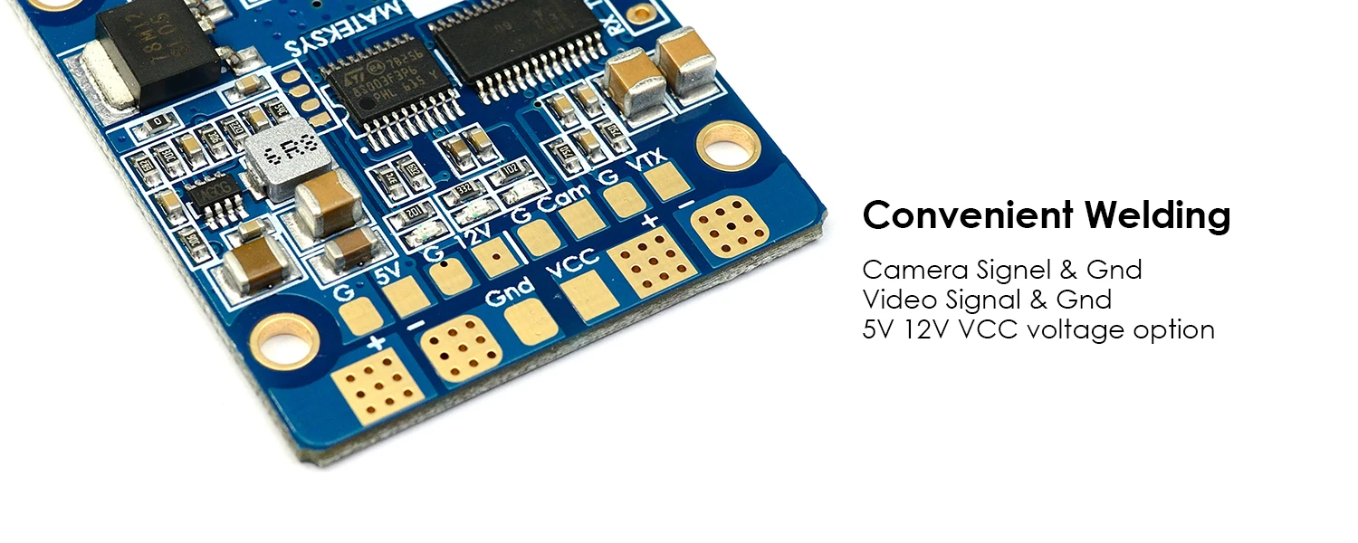 Блок питания Matek HUBOSD eco H концентратор OSD PDB датчик тока с BEC 5 В и 12 для квадрокоптера