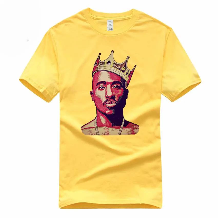 Tupac 2pac мужские и женские европейские размеры хип-хоп футболка Летняя