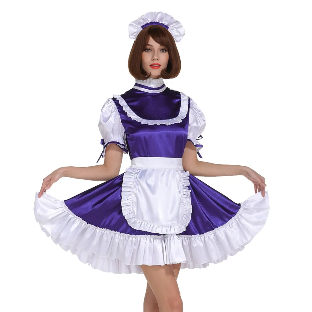 Женское платье с замком фиолетовое для косплея|cosplay costume|lockable dresscosplay maid costume |