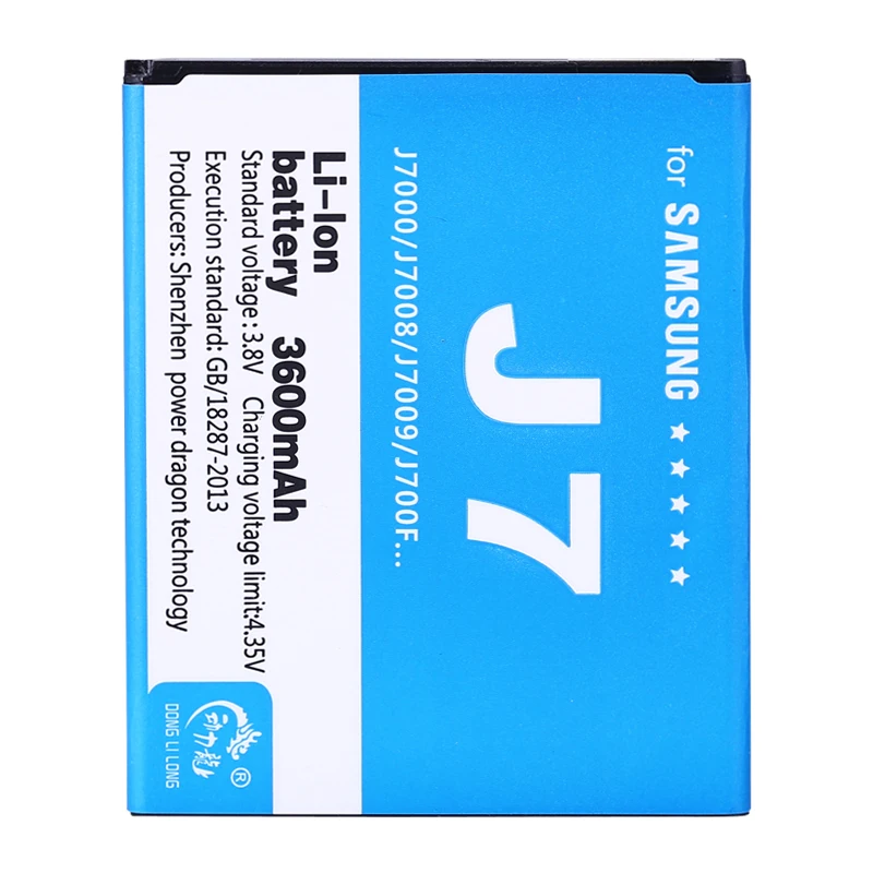 DLL 3600 мАч EB BJ700BBC литий ионный аккумулятор для мобильного телефона Samsung Galaxy J7 SM J700F