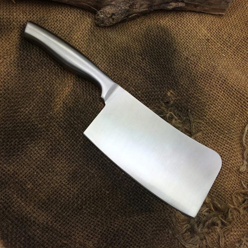 Лидер продаж стальные кухонные ножи без швов для резки рубки ломтики костей