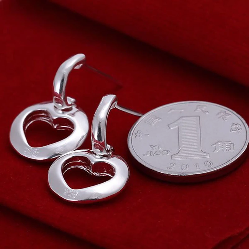 Модные украшения для женщин 925 ювелирных изделий посеребренные серьги в форме