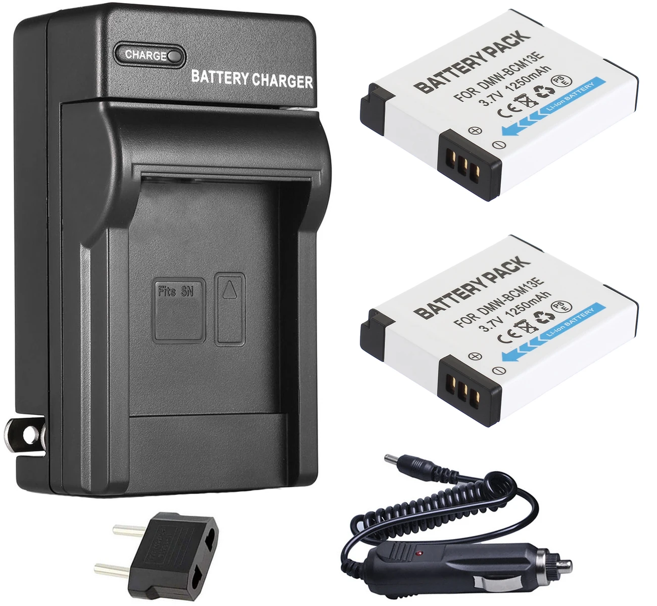 

Battery (2-Pack) + Charger For Panasonic Lumix DMC-ZS27, DMC-ZS30, DMC-ZS35, DMC-ZS40, DMC-ZS45, DMC-ZS50 Digital Camera