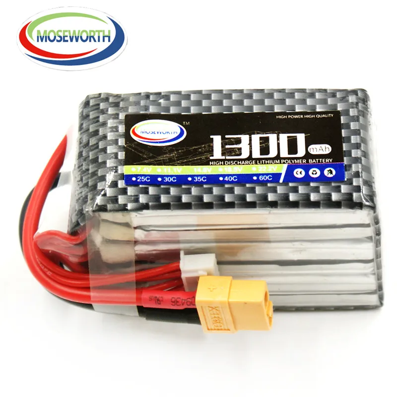 Аккумулятор Lipo 5S 18 5 в 1300 мАч 25C для радиоуправляемого вертолета автомобиля дрона
