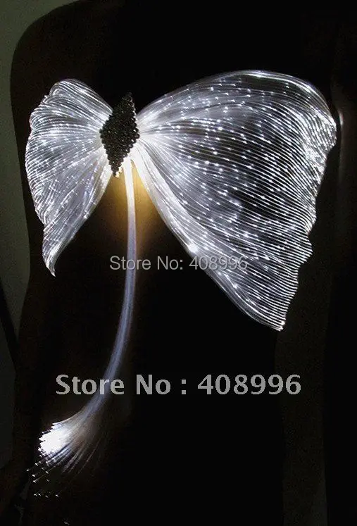 Сексуальный светящийся бюстгальтер из оптического волокна для клубных