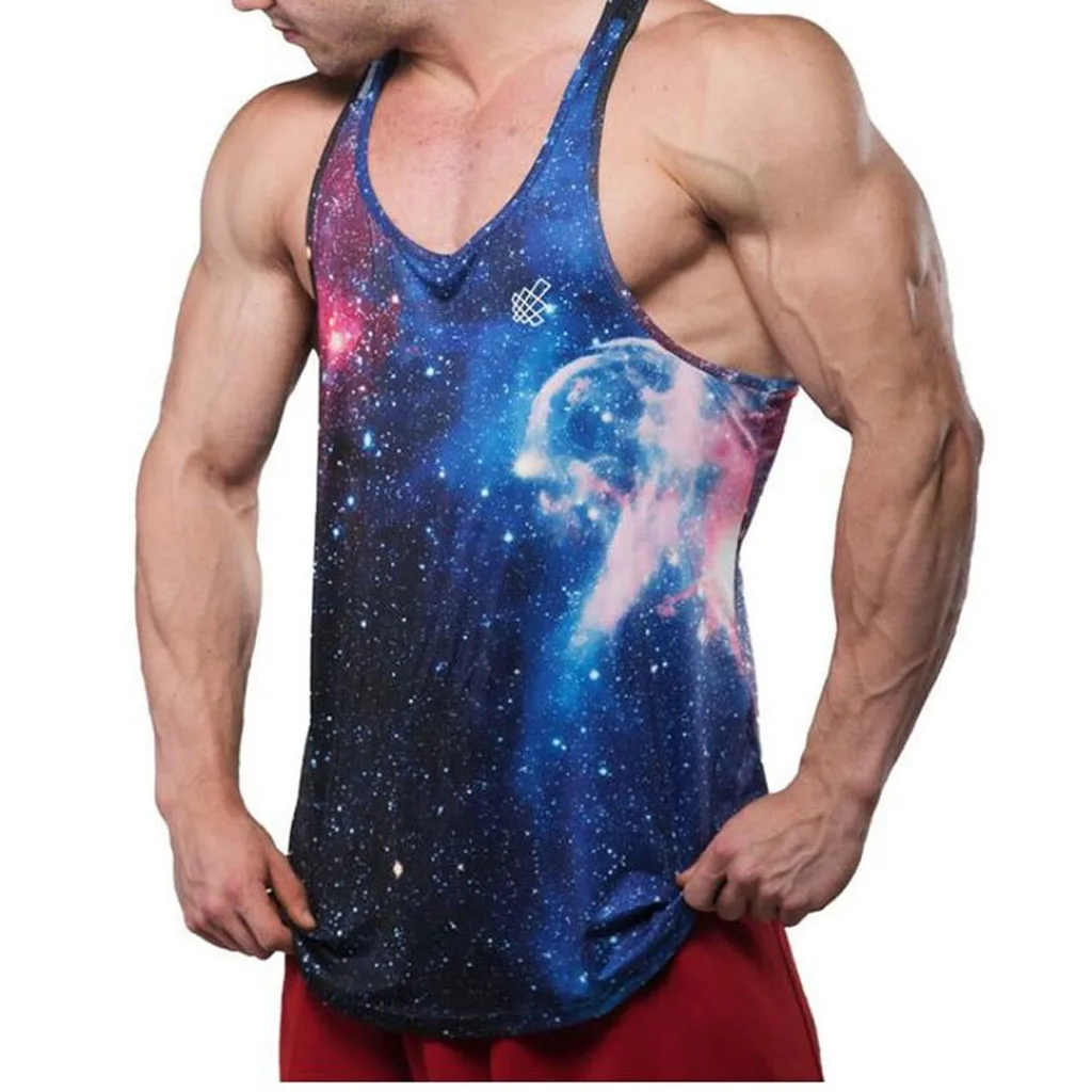 Майка мужская быстросохнущая спортивная с 3D принтом модная брендовая пикантная