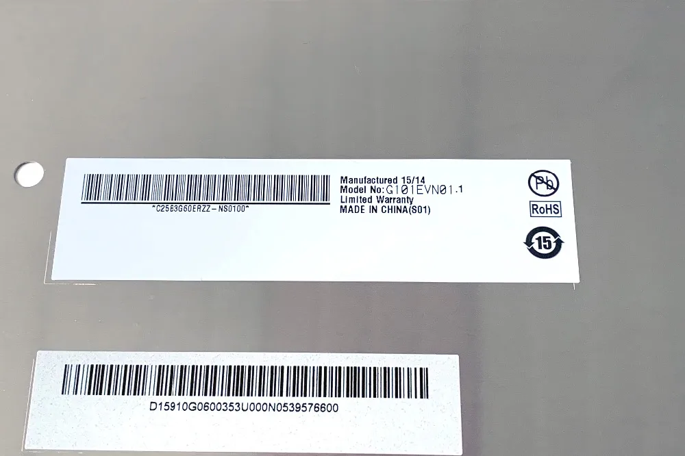Новый и хороший INNOLUX 10 1 дюймов ЖК-панель G101EVN01.1 с 1280*800 300cd 85/85/85/85 typ 60 Гц |