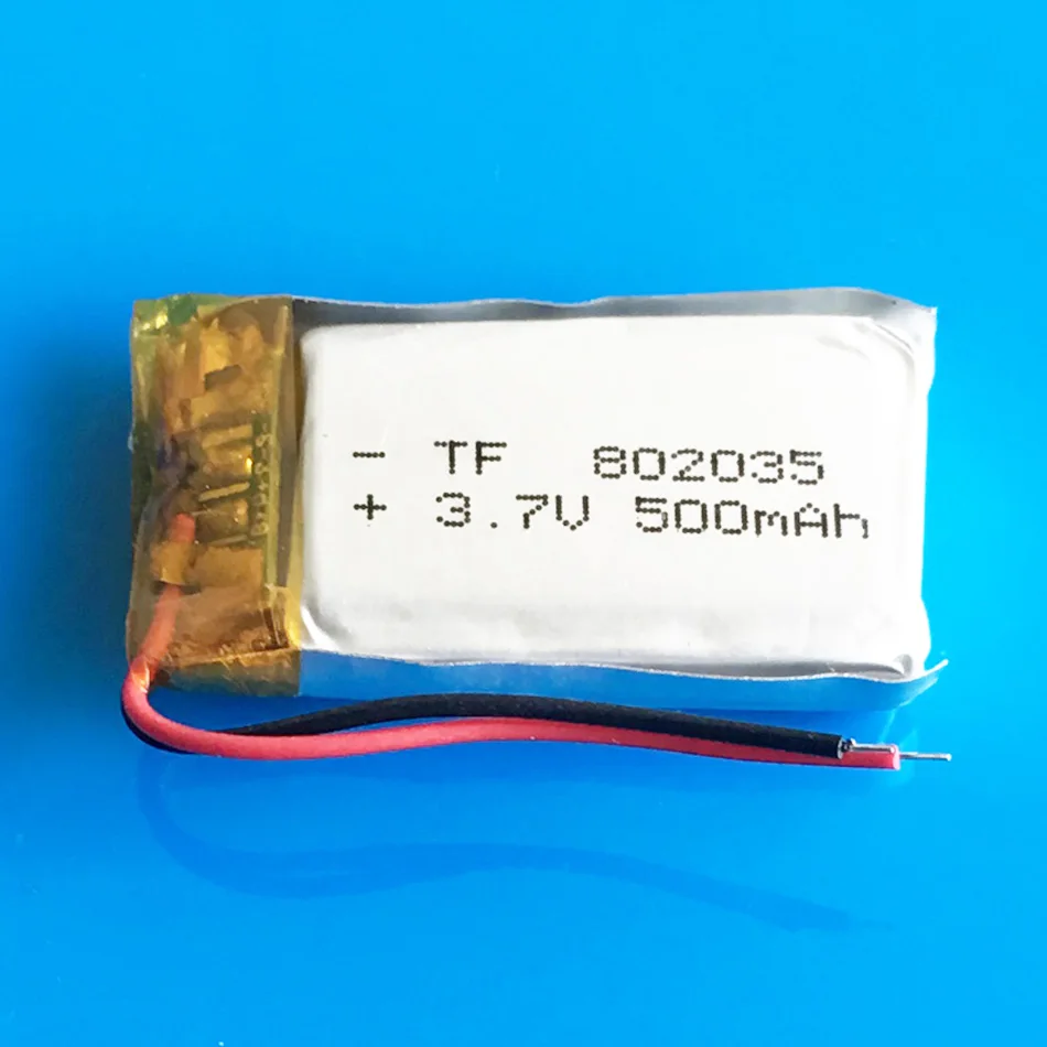 3 7 В 500 мАч 802035 литий ионный аккумулятор полимерный литиевый для MP3 MP4 GPS DVD PSP bluetooth