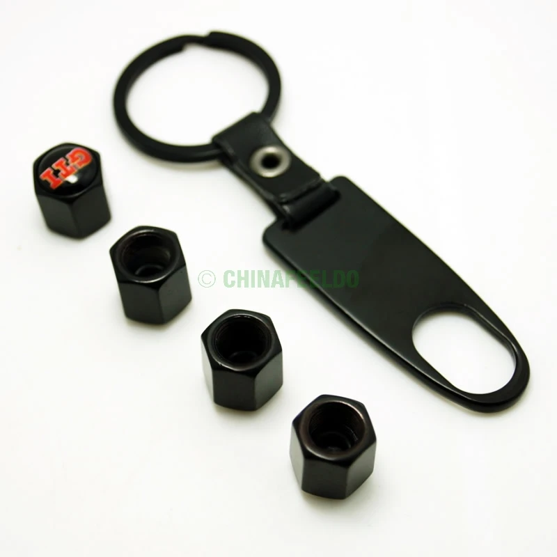 100 комплект крутой черный колпачок клапана парового колеса автомобиля 4 шт. + ключ