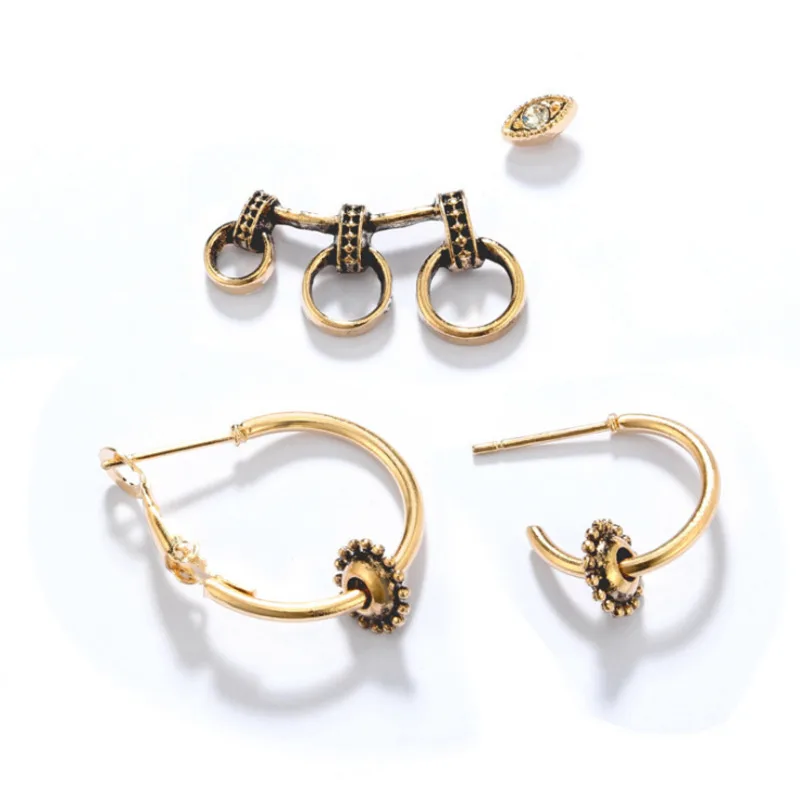 4 шт./комплект женские серьги-гвоздики | Украшения и аксессуары