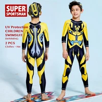 children cartoon long sleeve swimsuit baby boy upf 50 surfing swimwear rashguard kids rash guard toddler swimming surf swim suit