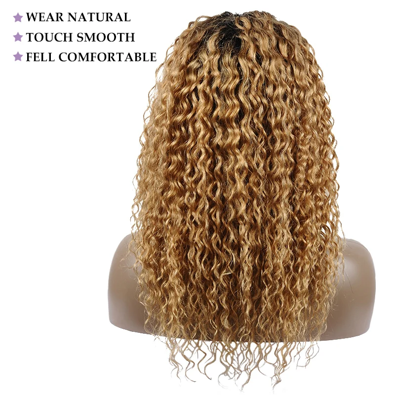 Волосы с волнистыми волосами волнистые для черных женщин цветные 1B 27 кружевные