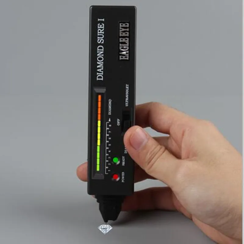 Бесплатная доставка Ювелир Алмазный детектор алмаз уверен я ультрафиолетовая