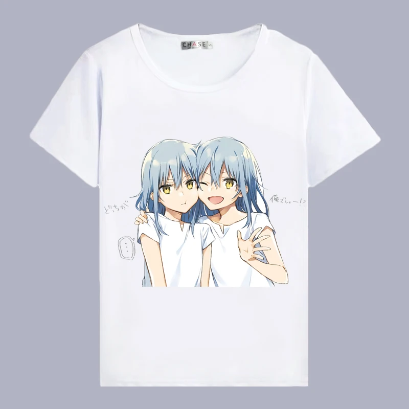 Футболка для косплея «That Time I Got Reincarnated as a Slime», летняя футболка в стиле аниме «Rimuru Tempest», Женская/Мужская футболка, костюм для косплея
