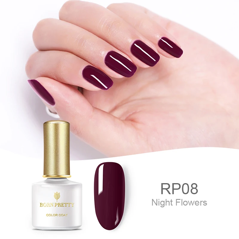 BP-RP08 BORN PRETTY красновато-фиолетовый Гель-лак для ногтей 6 мл чистый цвет ногтей замочить от маникюра УФ-Гель-лак для нейл-арта дизайн - Цвет: BP-RP08