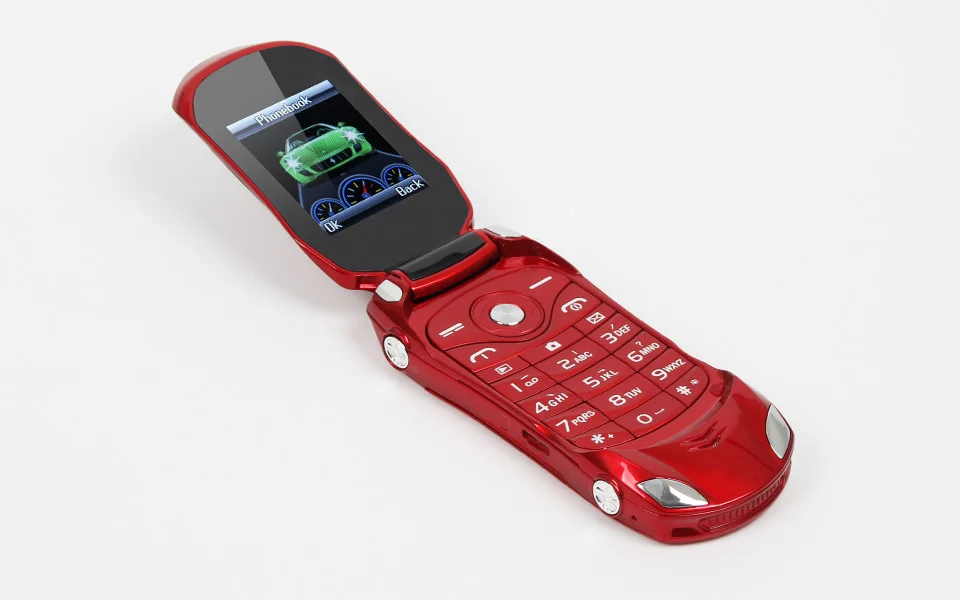Mosthink F15 маленький мобильный откидной телефон в форме автомобиля Dual SIM карты FM
