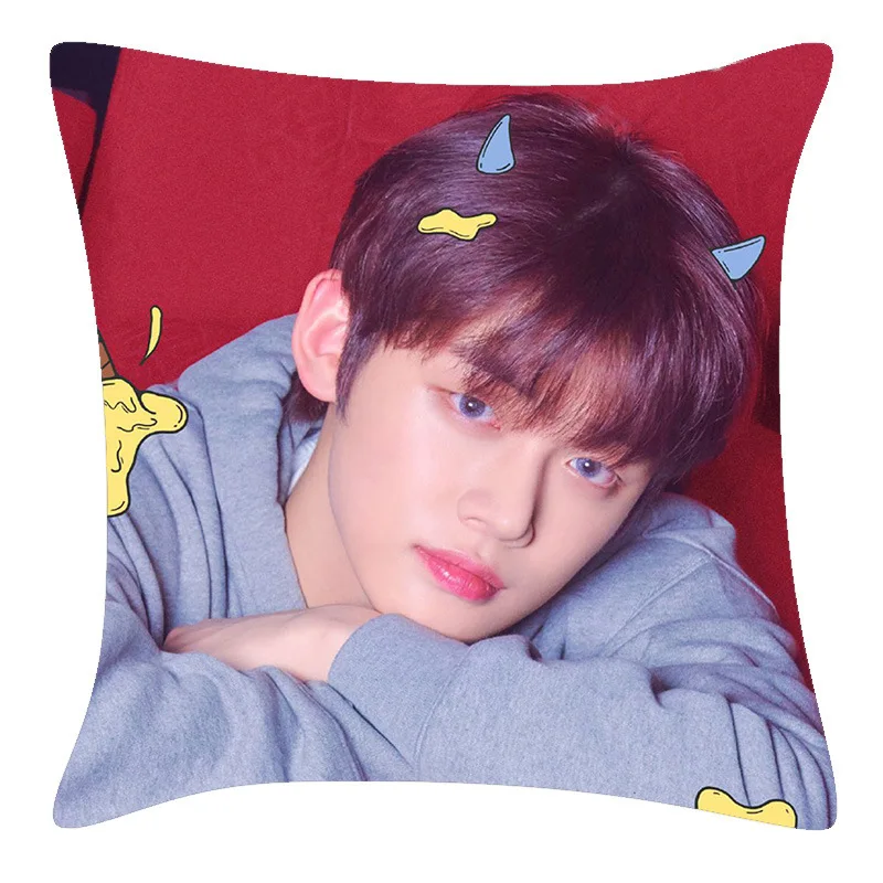 Двухсторонняя подушка с HD-печатью [MYKPOP]TXT коллекция фанатов KPOP SA19041606 | Игрушки и