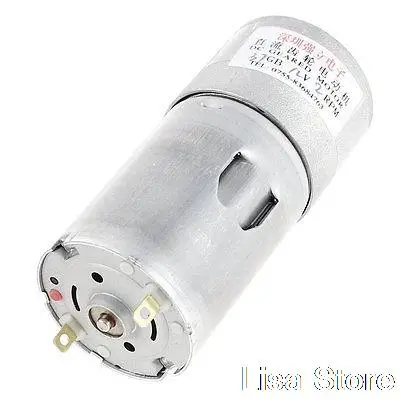 37 мм Диаметр коробки передач 12 В 2 об/мин 2Pin разъем DC редуктор скорости уменьшить двигатель 37GB-545