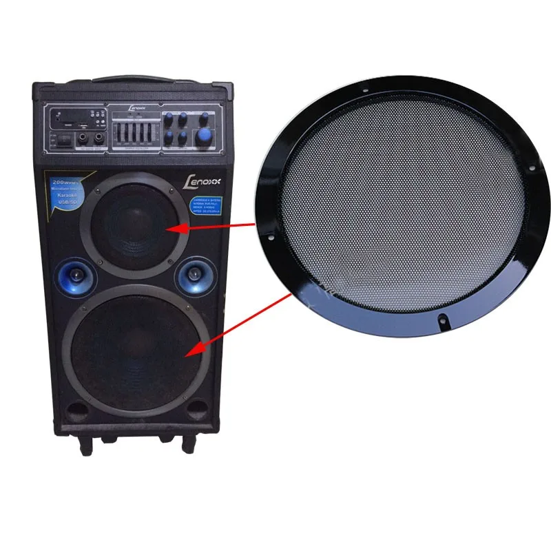 8 дюймов покрытием кольцевой динамик решетка украшения кольцо Металл холодная