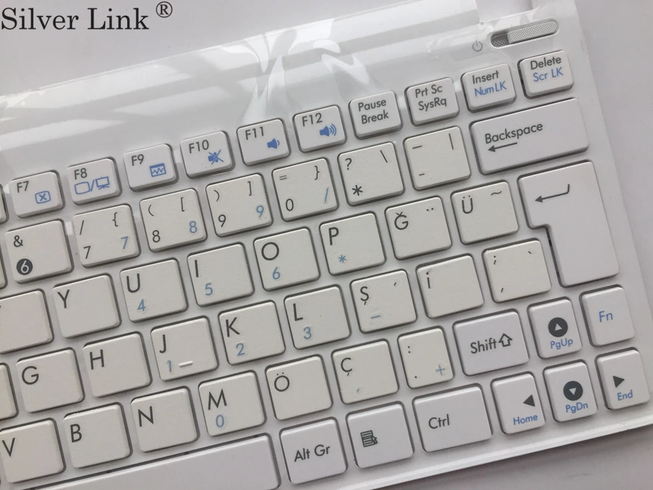 TR Турецкая клавиатура для Asus Eee PC 1015 1015B 1015BX 1015PW 1015CX 1015PD 1011 1015PX с белой рамкой