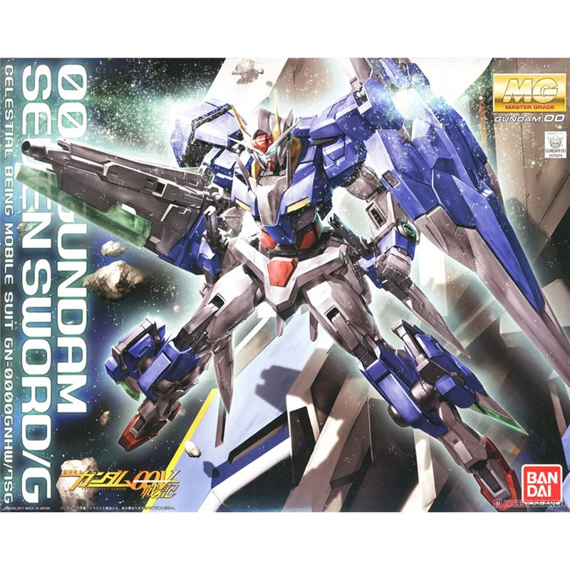 BANDAI MG 1/100 00 Gundam Seven Sword GN 0000/7S экшн фигурка модификация модели|Игровые фигурки и