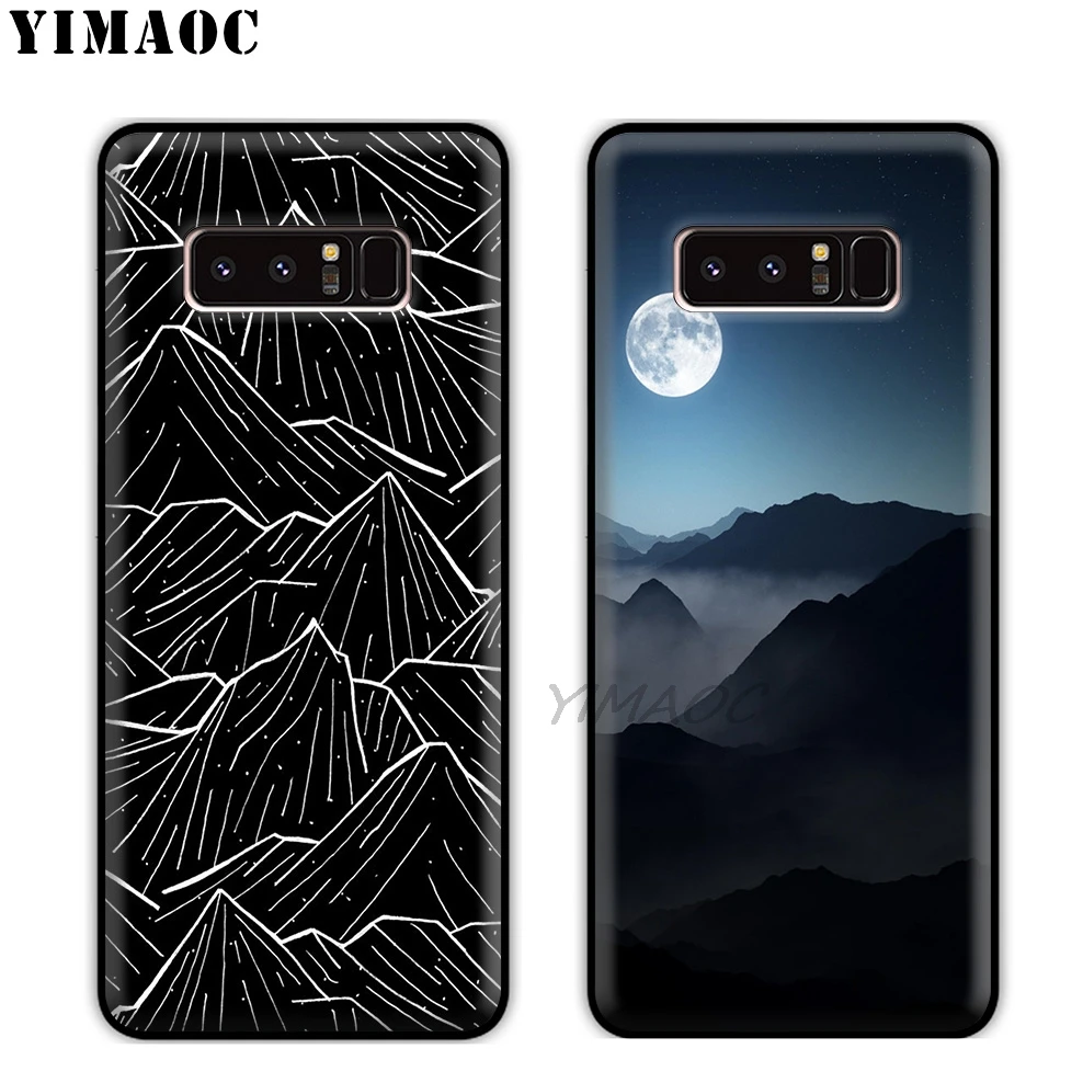 YIMAOC The dark sun mountains Soft Silicone Case for Samsung Galaxy A9 A8 A6 Plus 2018 A5 A3 2017 2016 Note 9 8 |