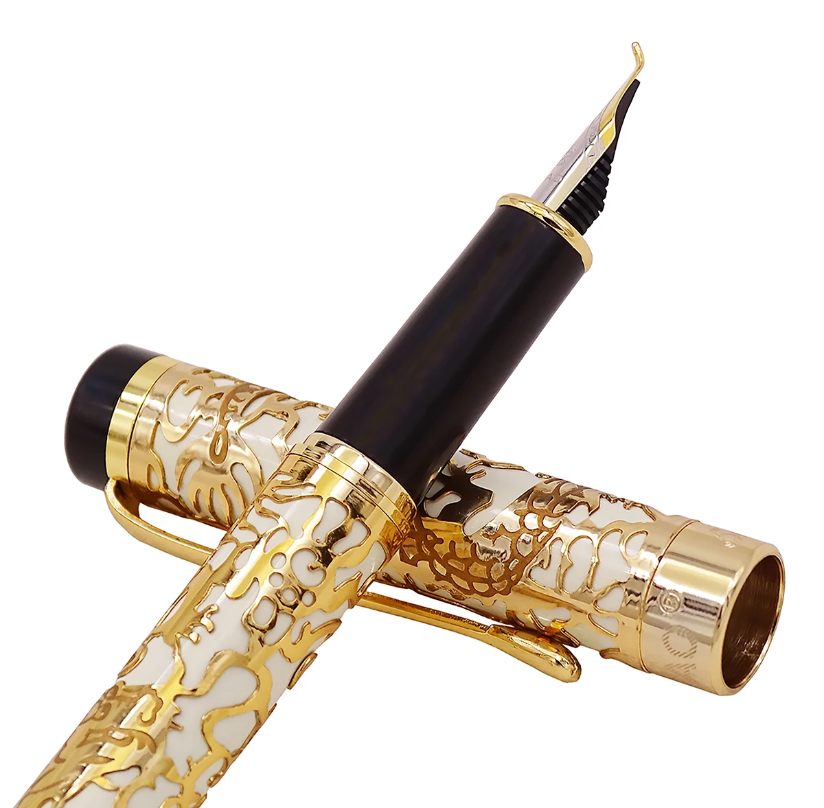 Jinhao 5000 винтажная Роскошная металлическая ручка перьевая для каллиграфии