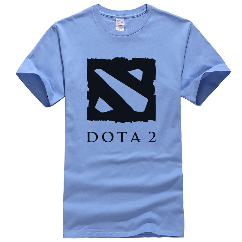 Defense of the Ancient, Мужская футболка, Dota 2, Мужская футболка для мультиплеерной игры, Мужская хлопковая футболка с круглым вырезом, футболки, S-2XL, T194 - Цвет: Carol Blue