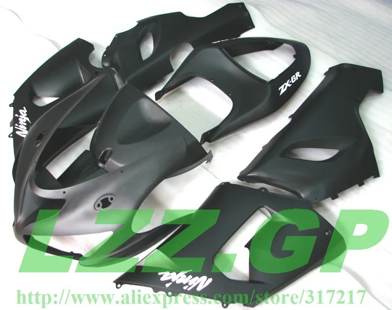 

Injection mold fairing kit For NINJA ZX 6R 636 05 06 ZX-6R 05-06 ZX6R 2005 2006 ZX 6R 05 06 Matte black fairings