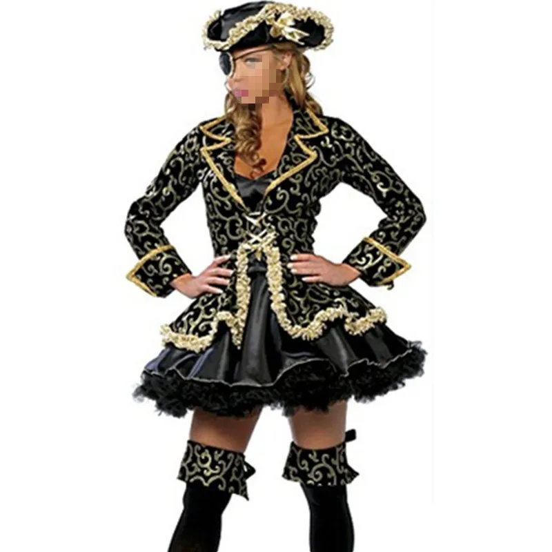 

Hot Fancy Sexy women cosplay Party costumes Deluxe Pirate Costume Adult cosplay halloween fantasias costumes instyles Dress