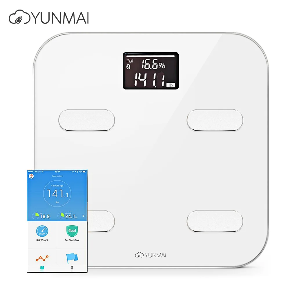 100% Оригинальные смарт весы YUNMAI M1302 премиум для здоровья поддержка Bluetooth APP