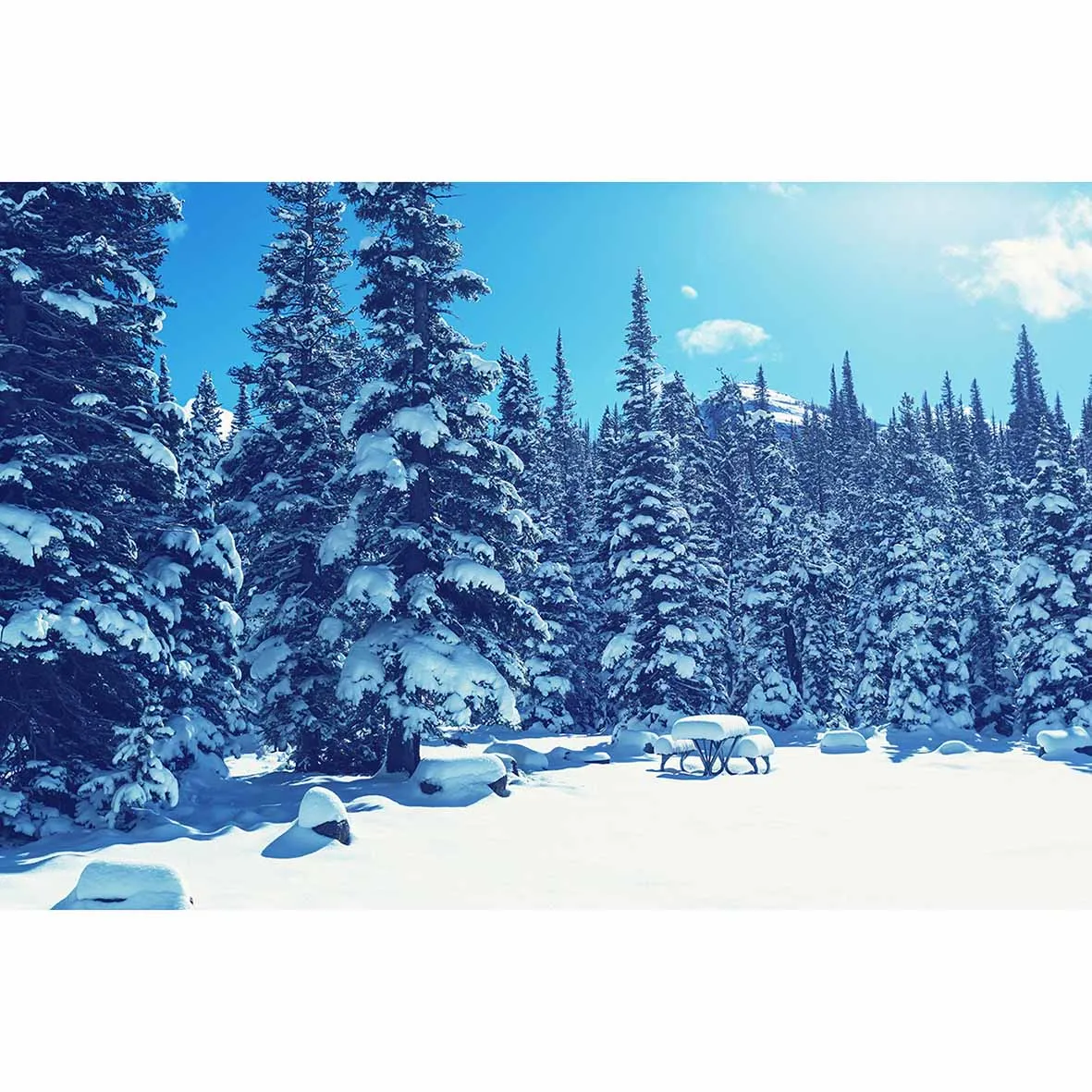 Allenjoy зимний сосновый фон Снежный пейзаж фотостудия средства для фото камеры |