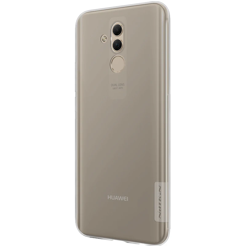 Для huawei Коврики 20 Lite чехол Nillkin Прозрачный мягкий силиконовый для телефона ТПУ