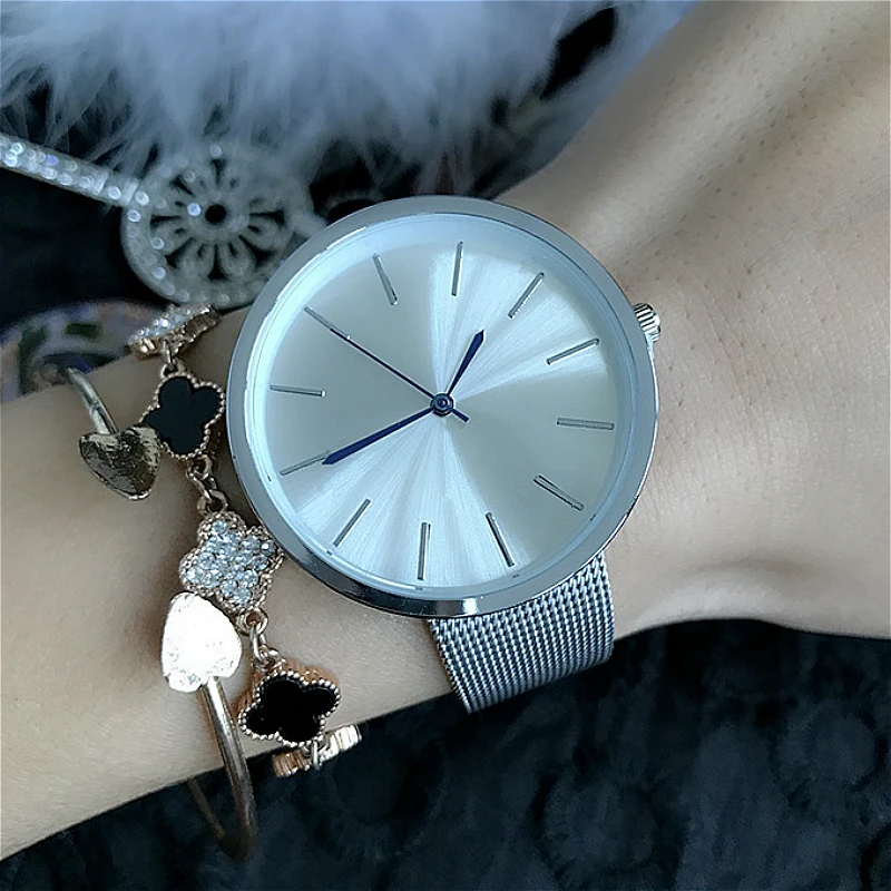 Модные Простые Стильные Топ люксовый бренд Finda часы унисекс Нержавеющая сталь Mesh